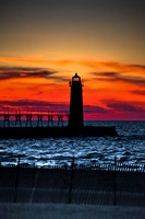 Manistee Lighthouse Sunset